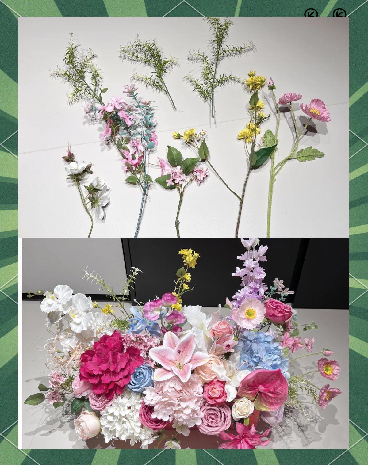 珍珠棉材料插花